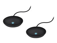 Logitech 989-000171 Erweiterungsmikrofon 2er-Set – Bluetooth/3,5-mm-Klinke, für Logitech Group