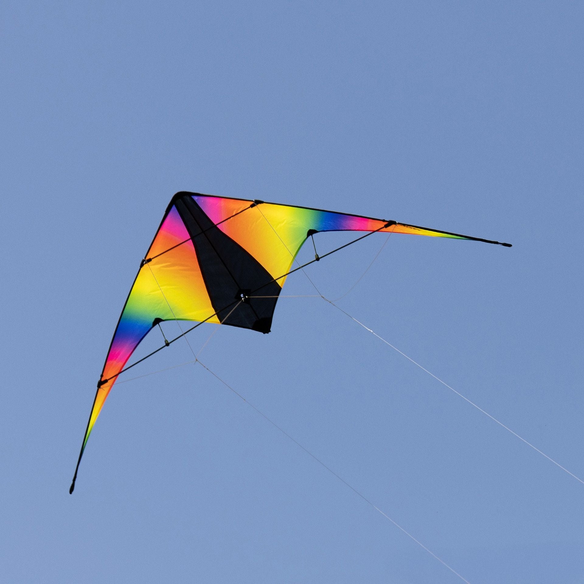 Schildkröt Funsports Lenkdrachen Stunt Kite 160 – 160 × 80 cm – 2 Leinen, 30 m Schnur – ab 12 J.