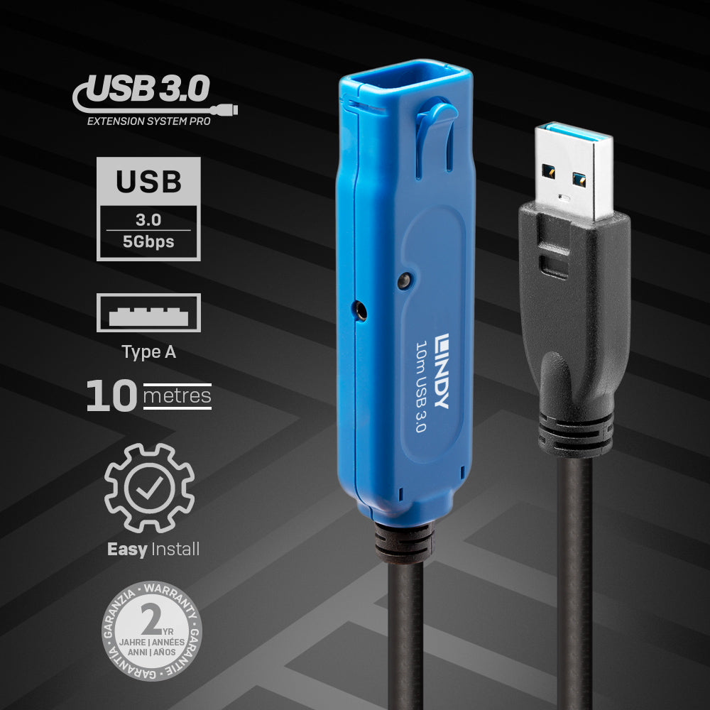 Lindy USB-Kabel, 10 m, USB 3