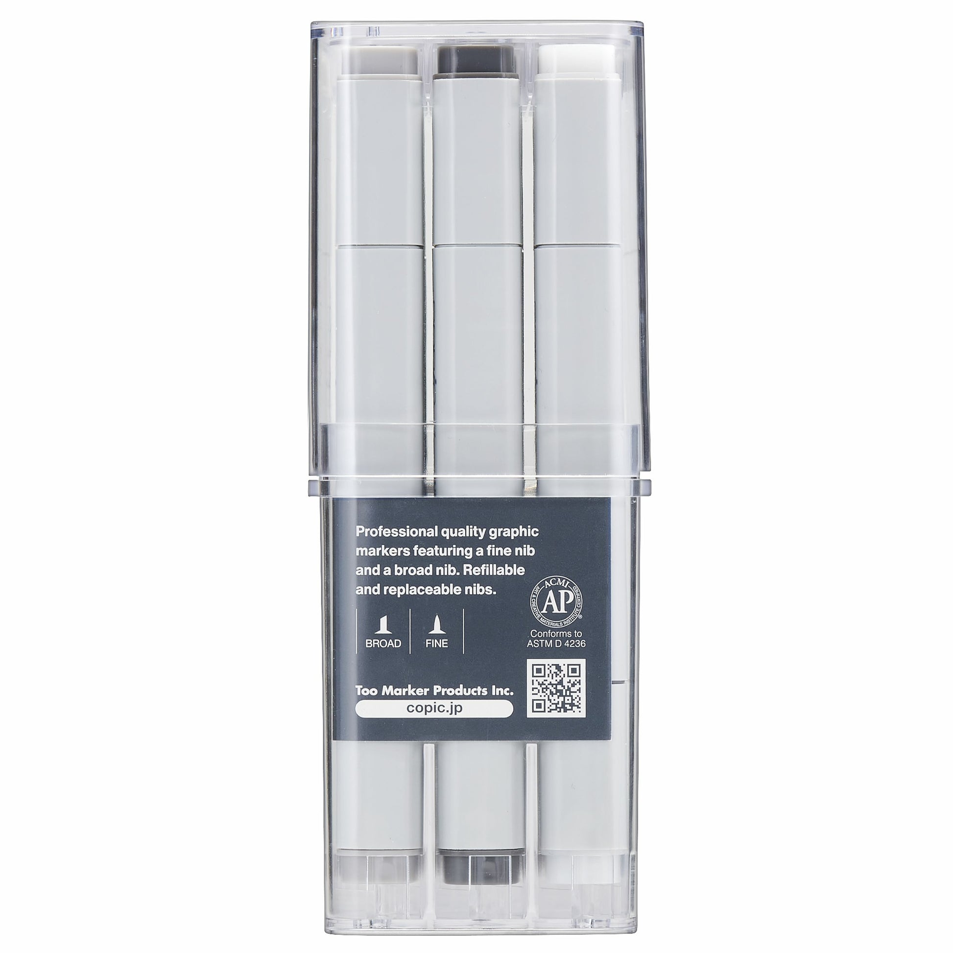 Copic Permanent Marker – Grau, 12er-Set