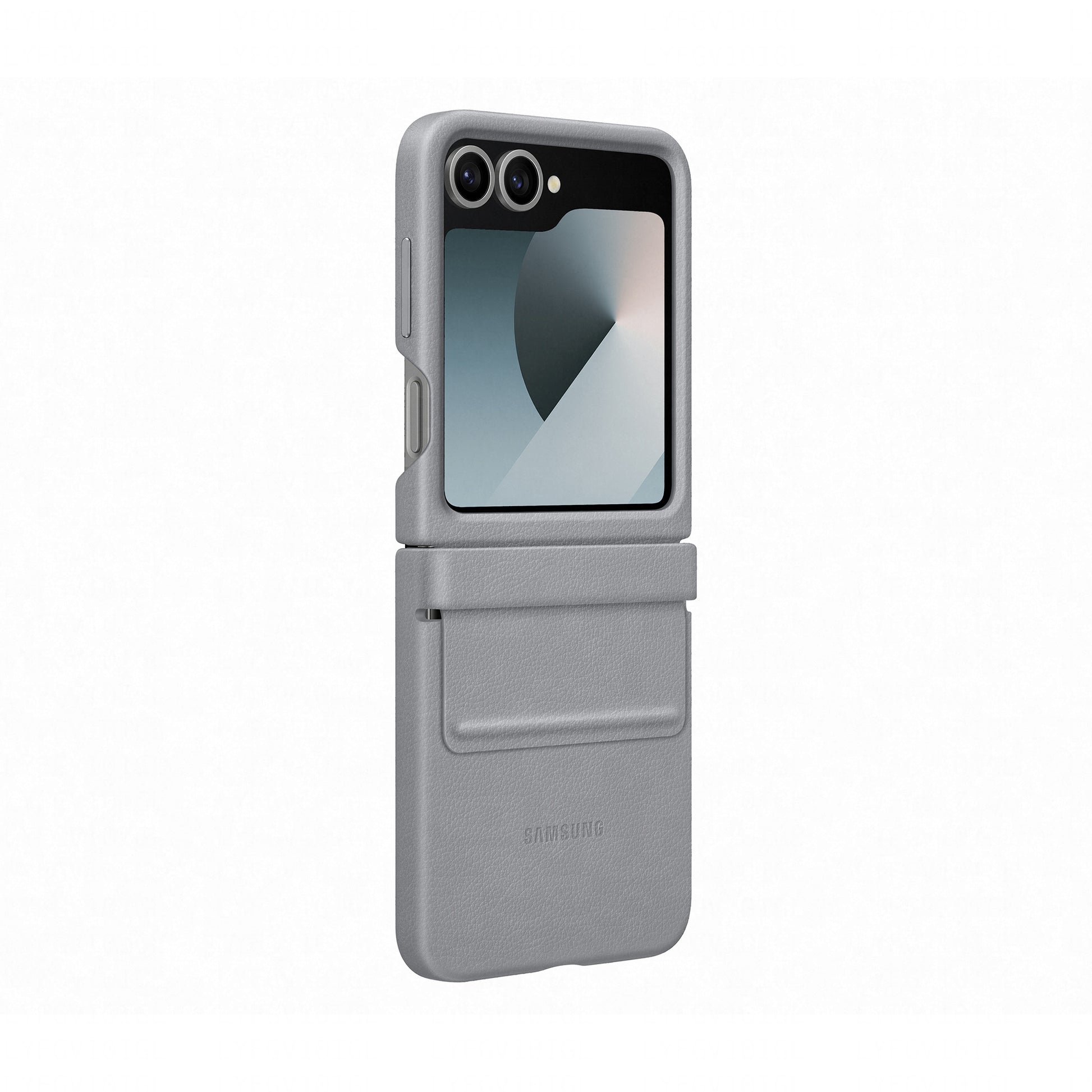 Samsung Backcover – für Samsung Galaxy Z Flip6 – grau – Leder