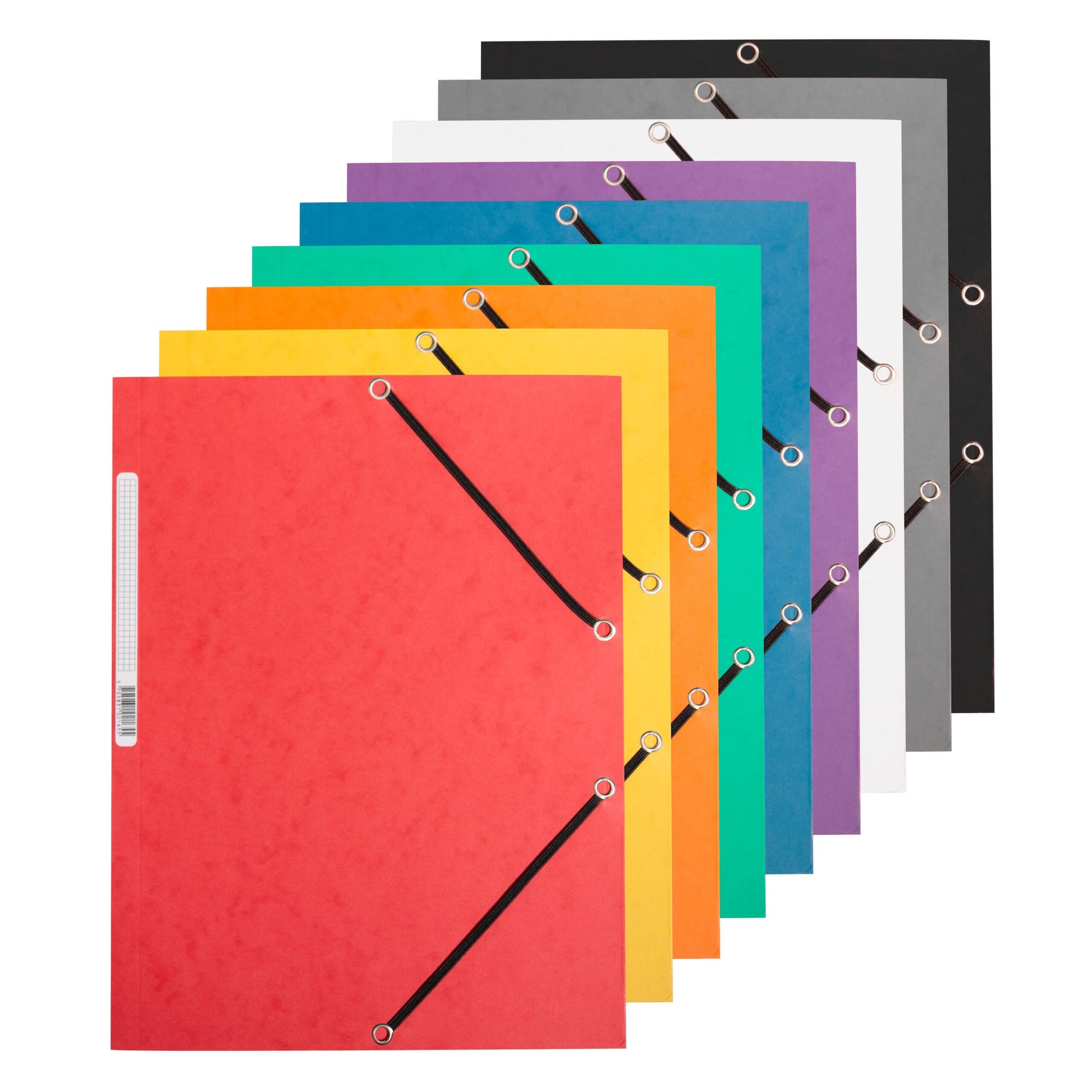 Q-CONNECT Sammelmappe für A4, Karton, rot, mit Gummizug