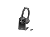 Poly Savi 7320 UC – Duo Headset – DECT, USB-A-Empfänger, Boom-Mikrofon – Schwarz – bis 13 h