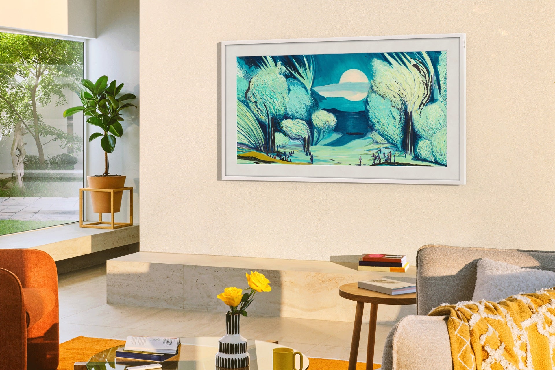 Samsung The Frame 2025 Q55LS03F (QE55LS03FAUXXH) – 55" TV – 4K UHD – QLED – Tizen – 100 Hz – HDR10+