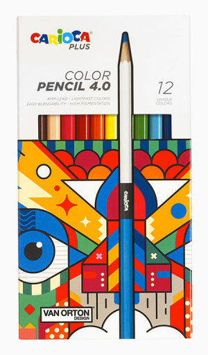 Carioca Farbstifte – 12 Farben, lichtbeständig, Ø 4 mm