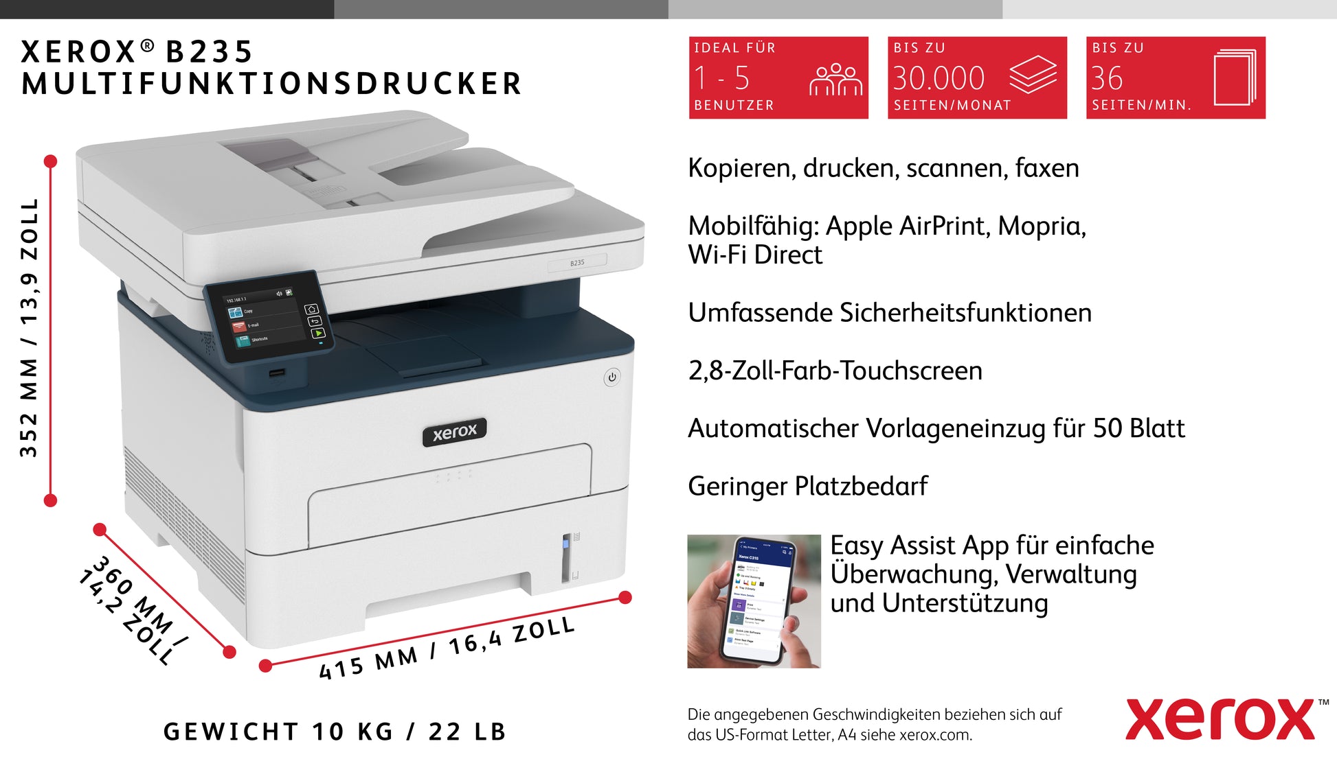 Xerox B235 – S/W Laser-MFP