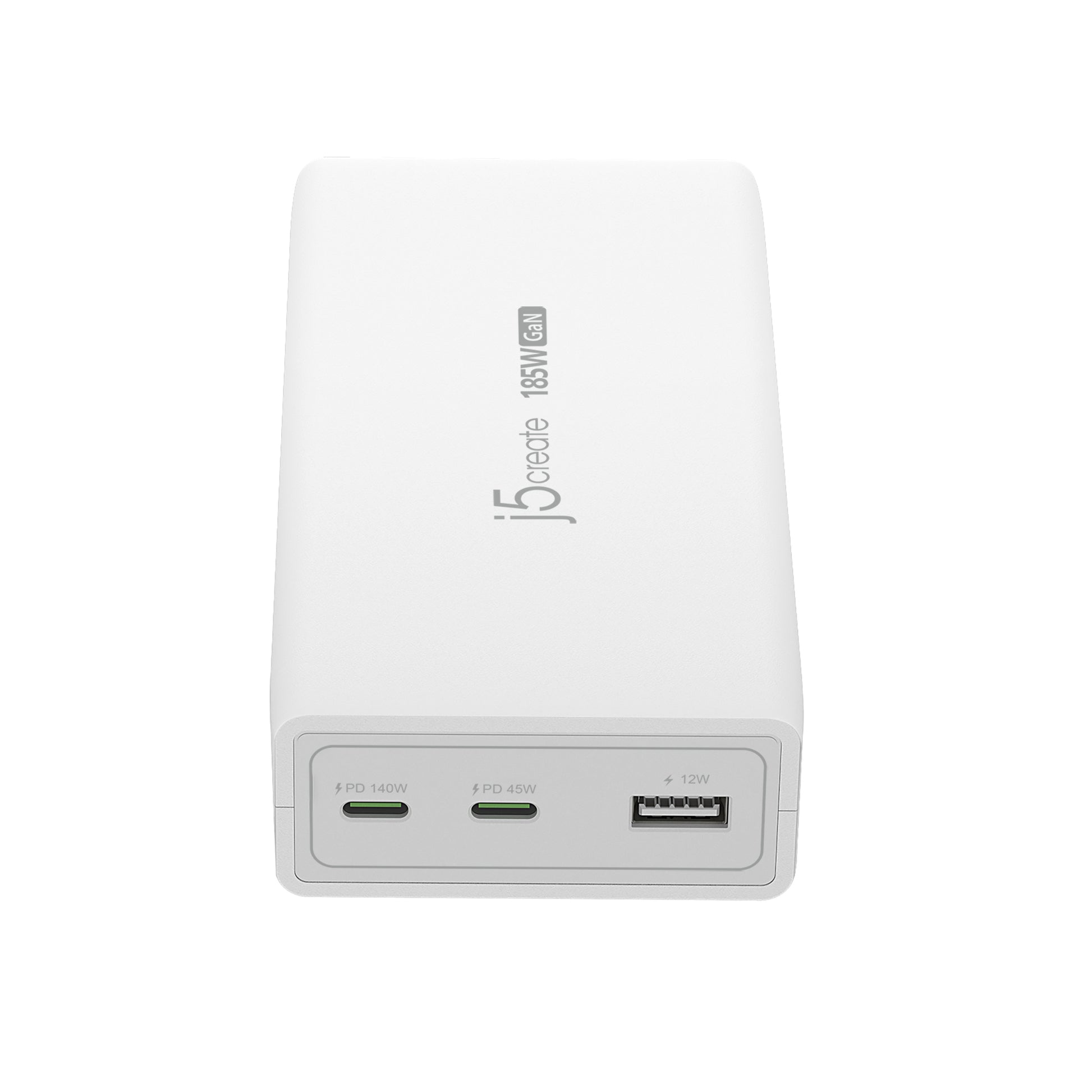 j5create Netzteil – 185 W, 3× USB-C, PD 3.1, GaN