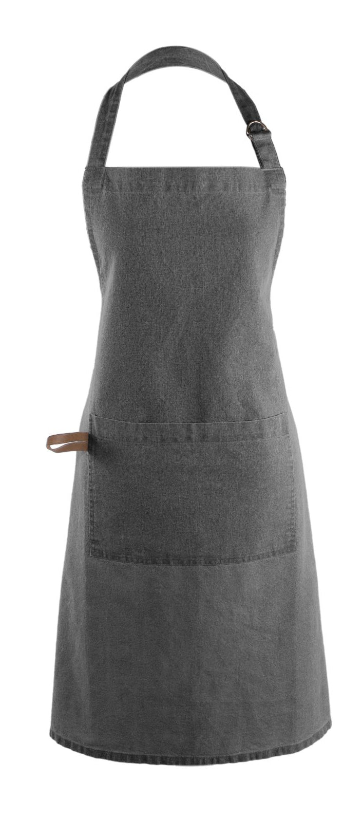 Tiseco Schürze zum Grillieren und Kochen – Bio-Baumwolle, 74×85 cm, Anthrazit, 1 Stück