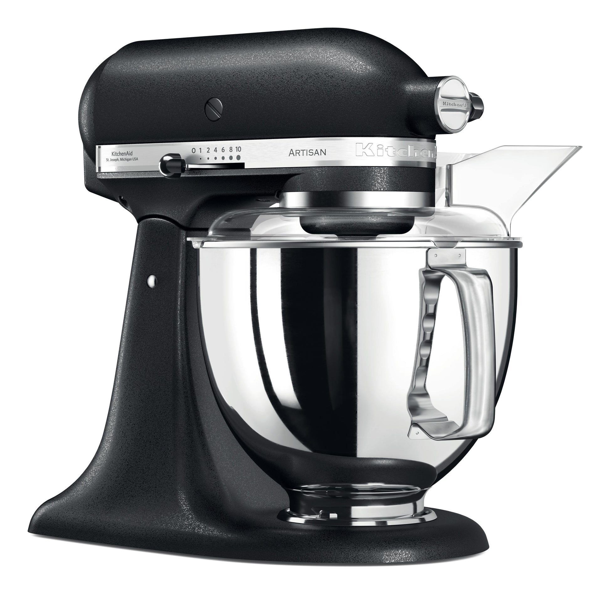 KitchenAid Artisan Standmixer 5KSM175PSEBK – 4,8 l, 10 Stufen, 300 W, Schlagen & Kneten – Schwarz