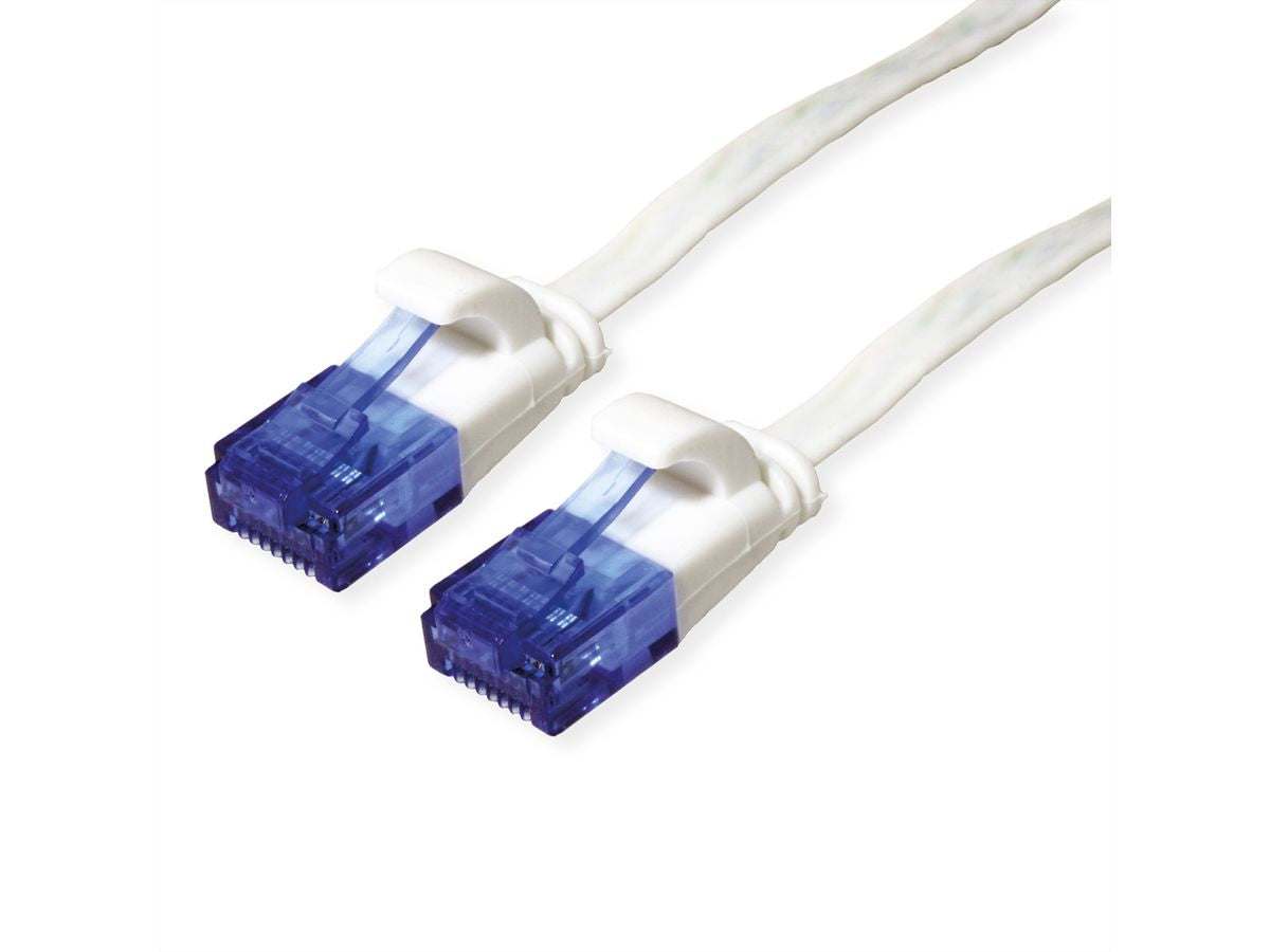 VALUE Patchkabel – Cat6a U/UTP, 3 m, Weiss, RJ-45
