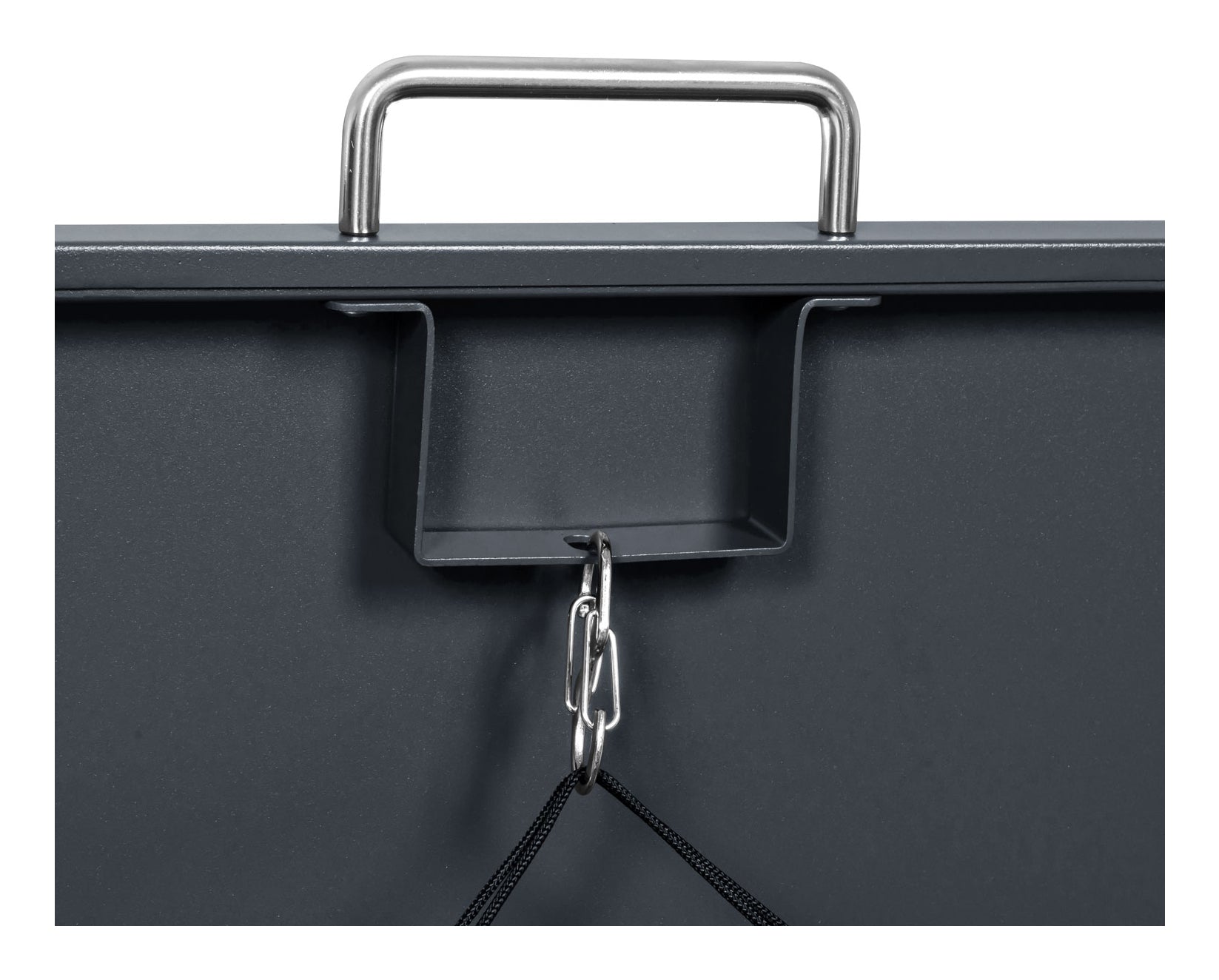 Phoenix Safe Co. Müllcontainer GB2213ASK – Stahl – Anthrazit/Silber – Soft-Close – 132 × 80 × 116 cm