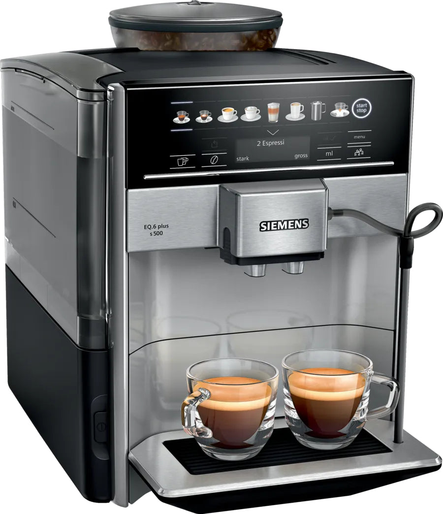 Siemens EQ.6 TE655503DE Kaffeevollautomat – 19 bar, 1,7 l, 300 g, Keramik-Mahlwerk, Schwarz