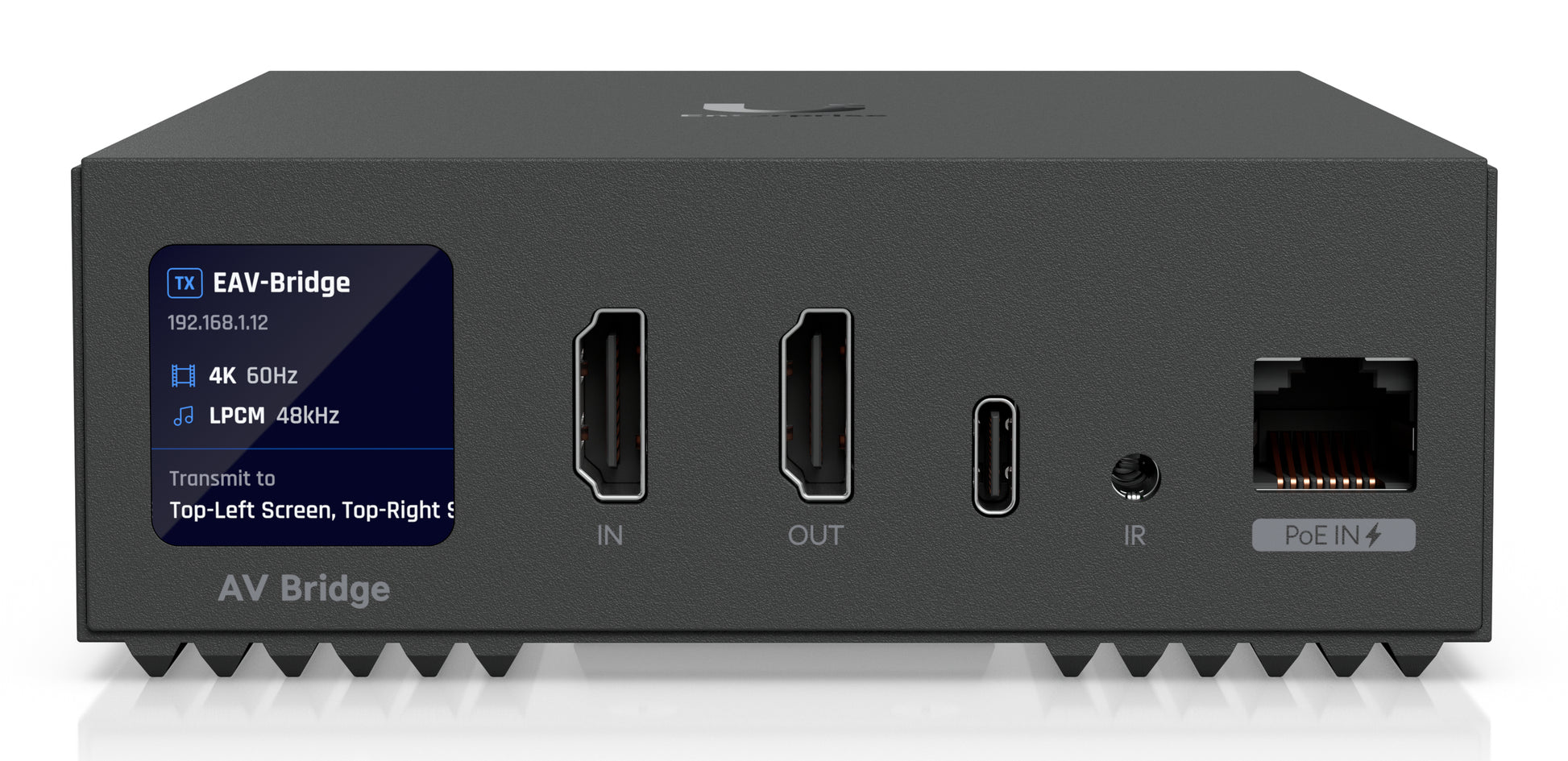 Ubiquiti UniFi Pro-AV EAV-BRIDGE – HDMI Extender-Set, über IP, 1× HDMI Ein-/Ausgang, 1× RJ-45, 4K@60 Hz, PoE