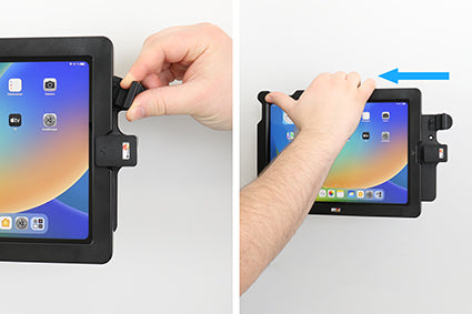 Brodit Fahrzeug-Dock für Apple iPad 10,9" (10. Gen.) und iPad 2025 (A16) – Klemmhalterung – Schwarz