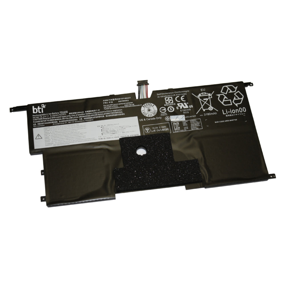 BTI Notebook-Akku – für Lenovo ThinkPad Carbon (3. Gen.) – 51,1 Wh, 15,2 V – Schwarz