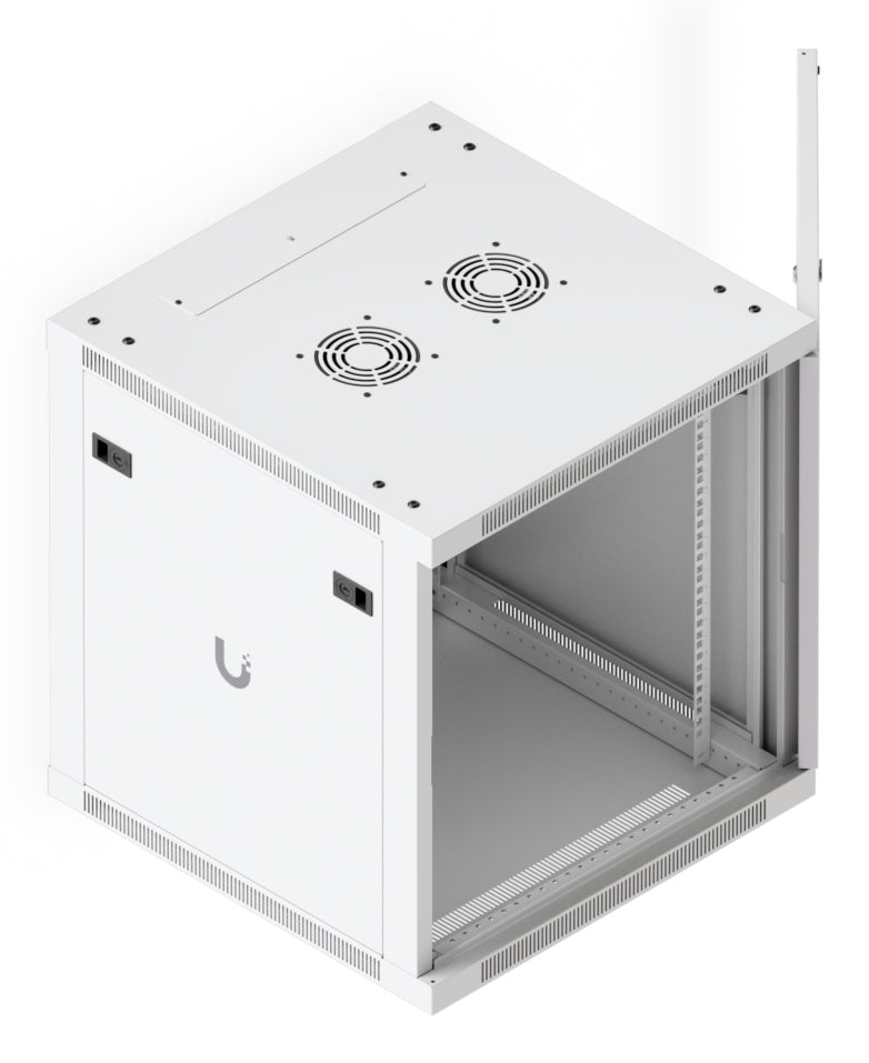 Ubiquiti UACC-Rack-12U-Wand-600-P – 19" Wandverteiler 12U, abschliessbar, 598 × 600 × 639 mm, weiss