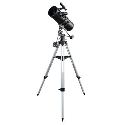 Dörr DELTA 1000 – Spiegelteleskop, 114 mm Öffnung, 1000 mm Brennweite, f/8,8, 500×, Schwarz