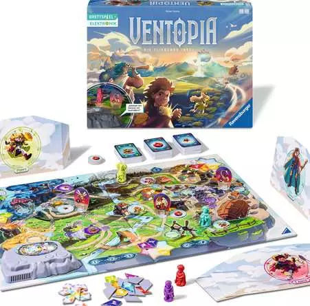 Ravensburger Ventopia – Brettspiel, 1–4 Spieler, ab 7 Jahren, 50 Min., DE