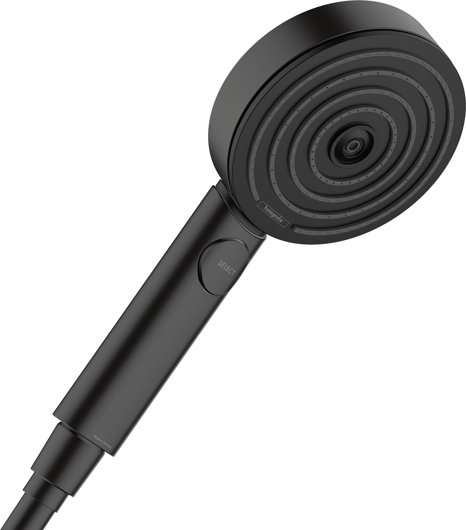 Hansgrohe Pulsify Select S Handbrause – Ø10,5 cm, Kunststoff, 3 Strahlarten, Schwarz/Graphit