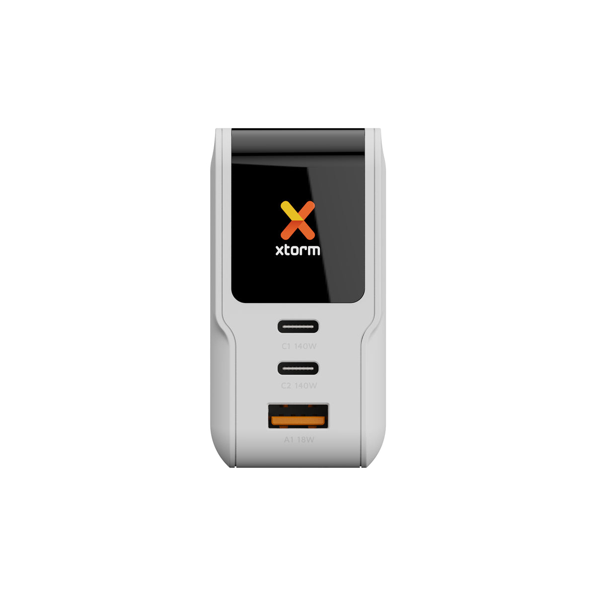 Xtorm NextGen XECNG1400 USB-Ladegerät 140 W – USB-C×2, USB-A×1 – PD, QC 3.0, GaN – Weiss