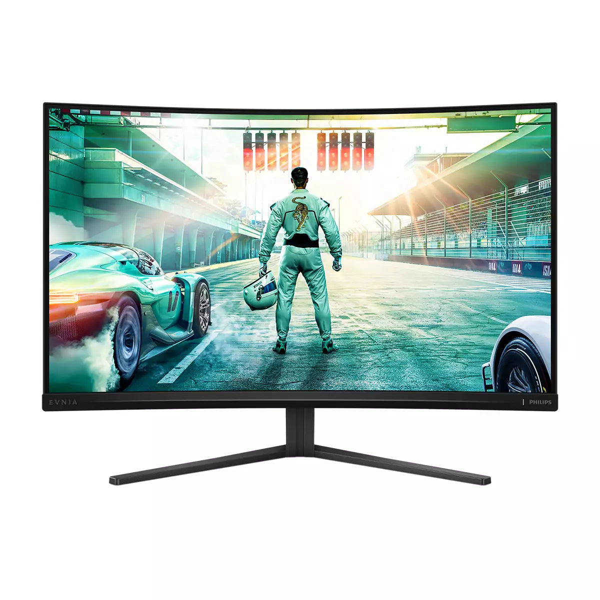 Philips 32M2C3500L/00 – Monitor, 31,5", VA, 180 Hz, 300 cd/m², Gebogen, VESA 100 × 100, Anthrazit
