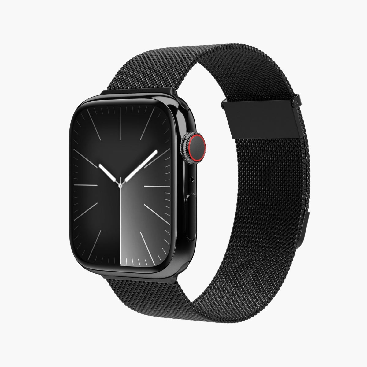 Vonmählen Milanese Loop 2 – Edelstahl Schwarz, für Apple Watch 40/41/42 mm