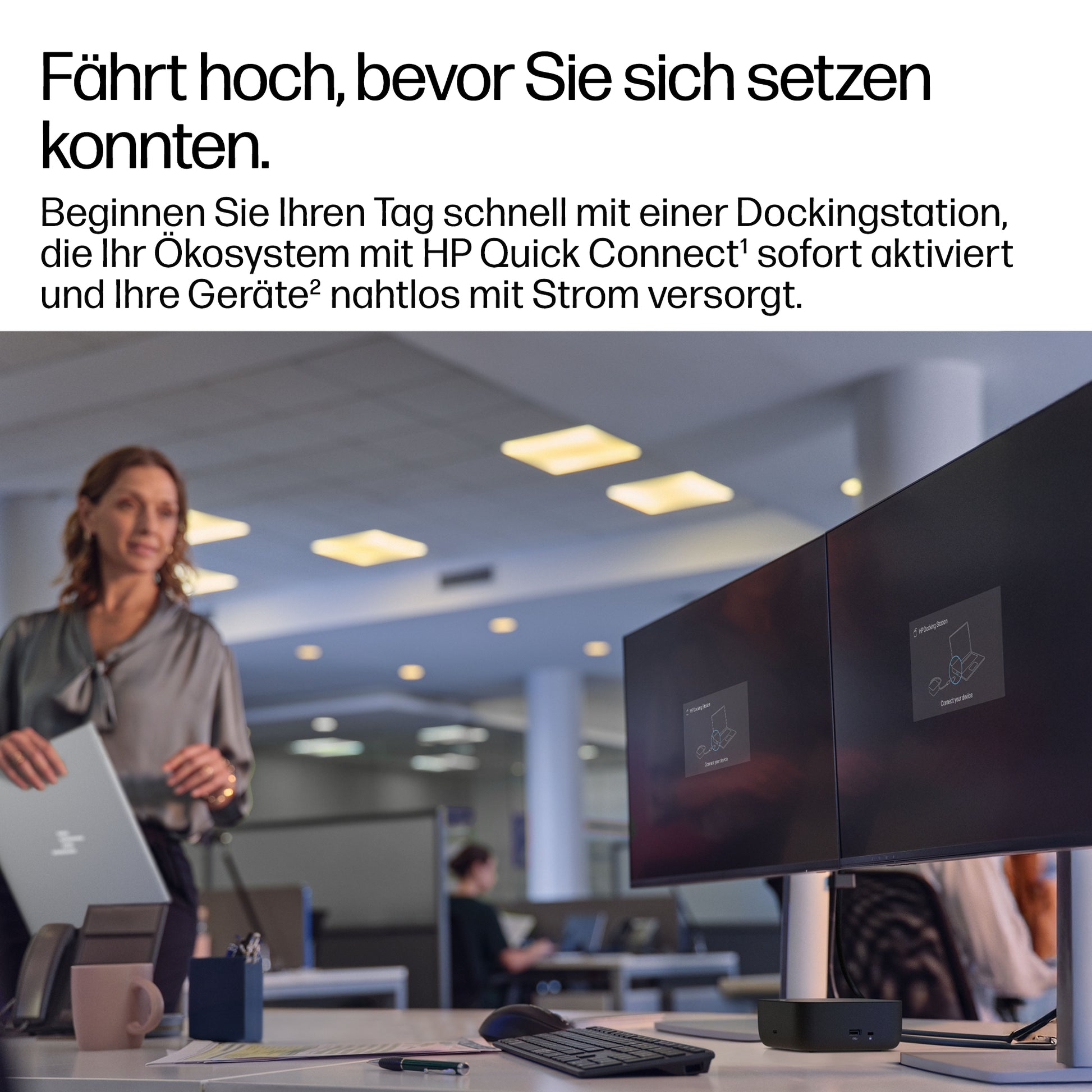 HP G6 Dockingstation – USB-C, 2× DP, 1× HDMI, 3× USB-A, 100 W PD, 2,5GbE, für Windows/Mac/ChromeOS