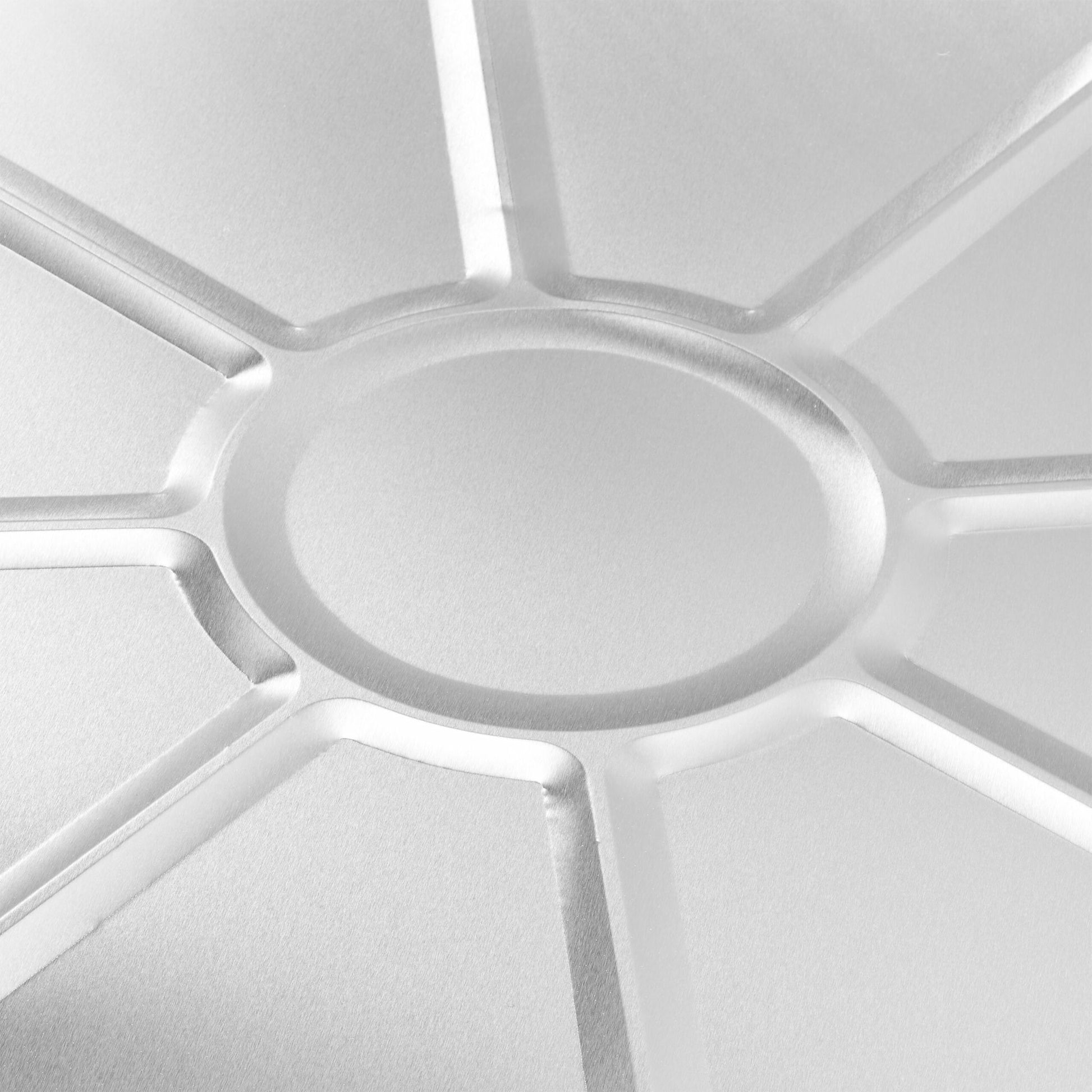 Relaxdays Schale/Schüssel, Aluminium rund – Ø 27,5 cm, Silber – 50 Stk.