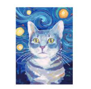 GRAINE CREATIVE Diamond-Painting-Set – Katze – 30 × 40 cm – ab 13 Jahren – mit Strass – Mehrfarbig
