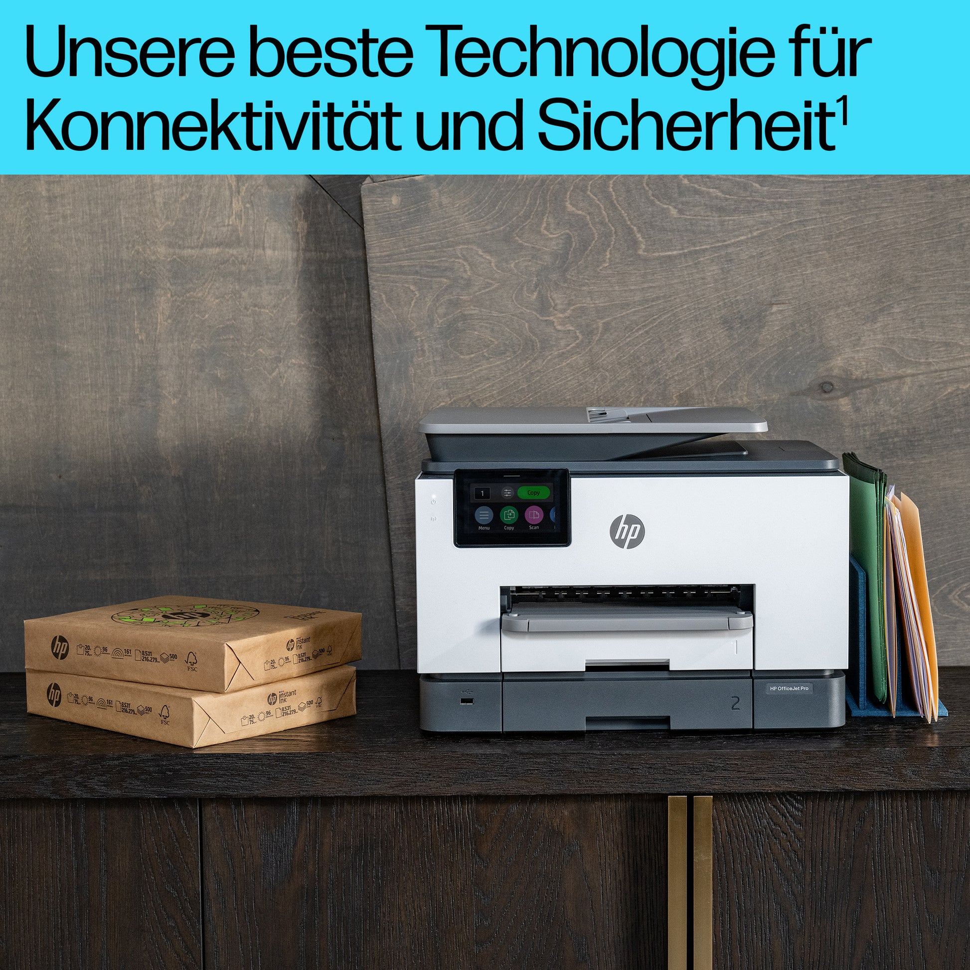 HP OfficeJet Pro 9132e – Farbtintenstrahl-Multifunktionsdrucker, A4, 4-in-1, Duplex, ADF, WLAN/LAN