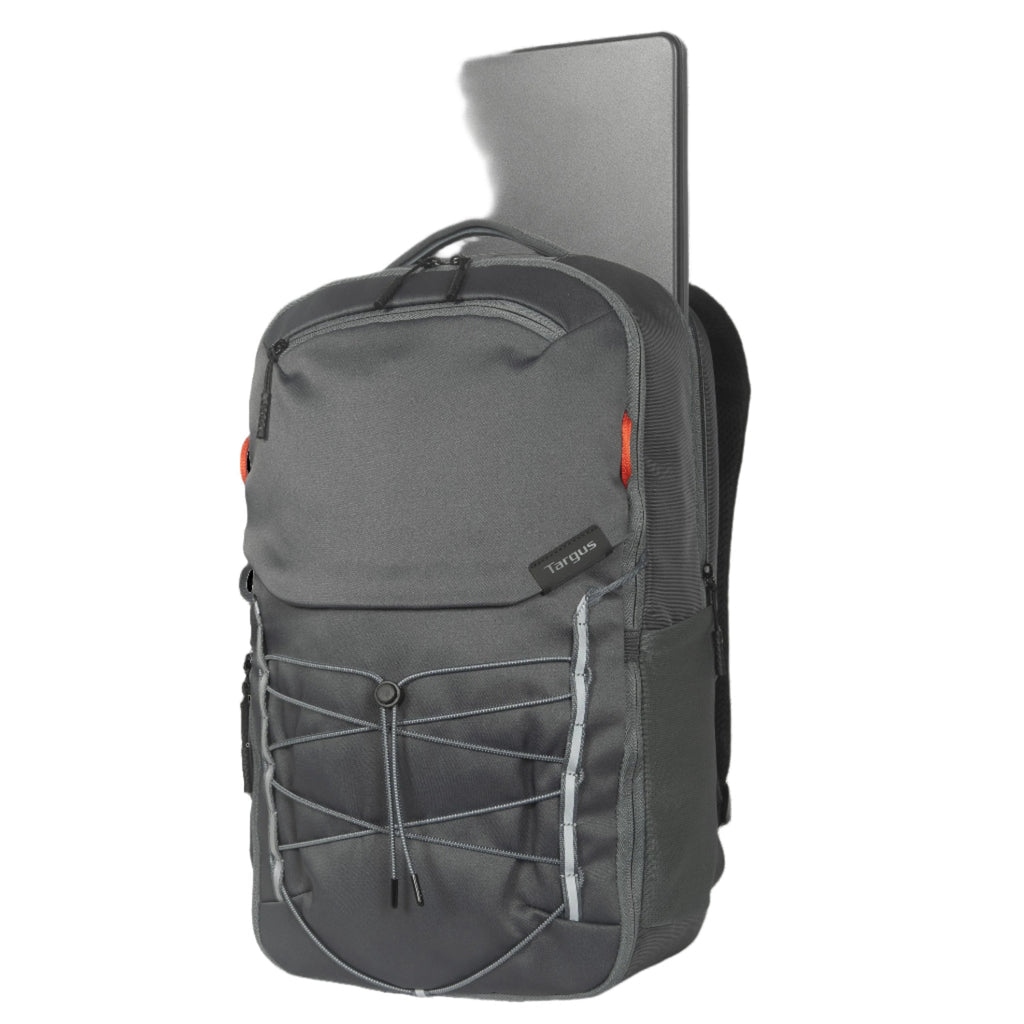 Targus Notebook-Rucksack Work+Play Trio – für 16", 20 l, aus recyceltem Material – Grau, 295 × 470 × 130 mm