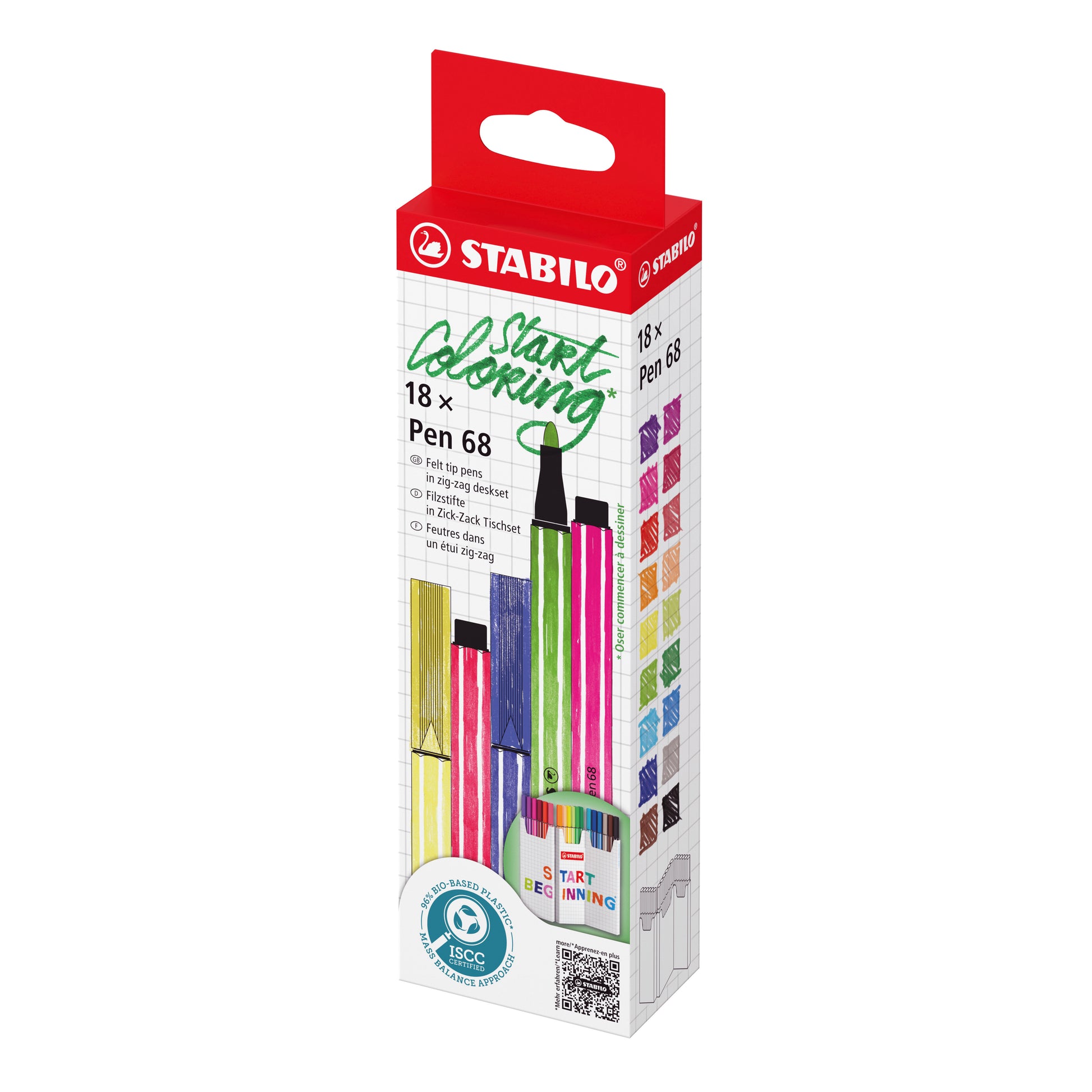 STABILO Filzstifte, Strichbreite 1 mm, 18 Farben