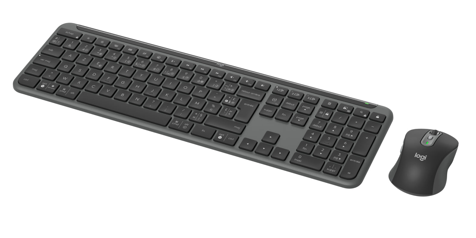 Logitech SGN SLIM COMBO MK950 BUSINESS GRAPHITE – Tastatur, FR-Layout (FR), Grau