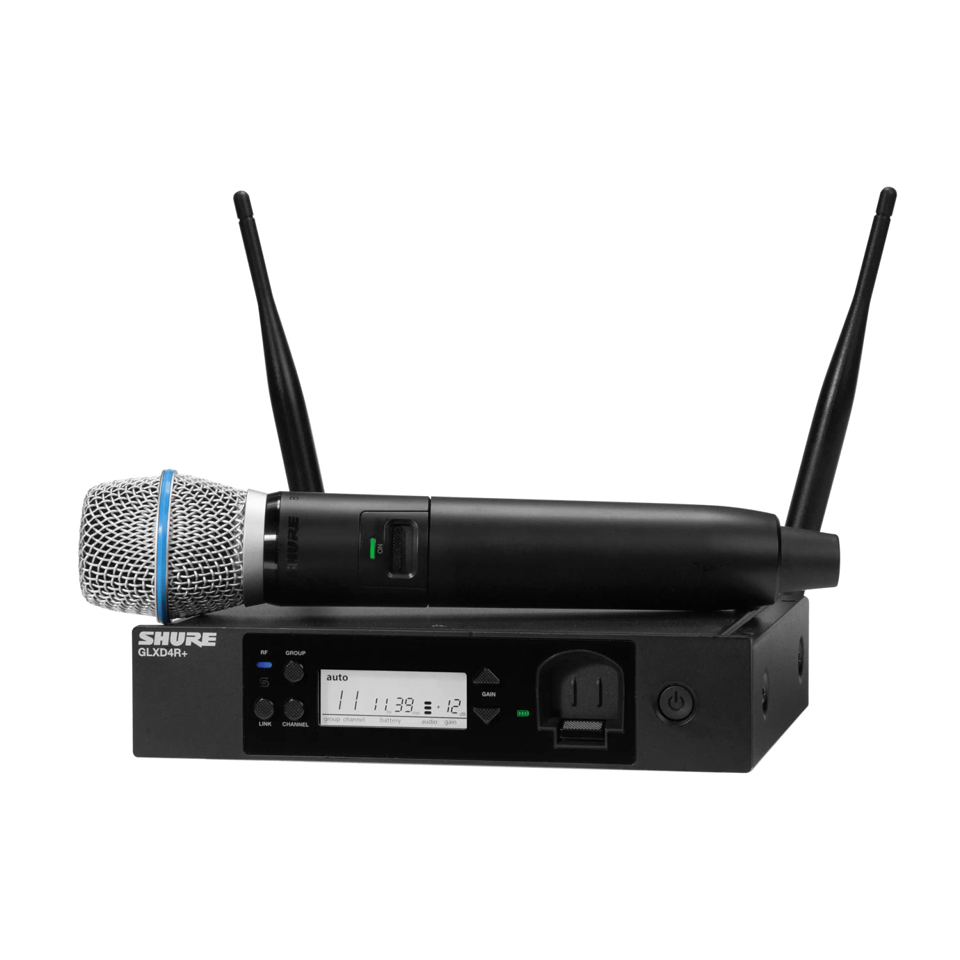 Shure GLXD24R+E/BETA 87A – Bühnenmikrofon – XLR, 6,35 mm Klinke, Kabellos, Superniere, 2400–5800 MHz