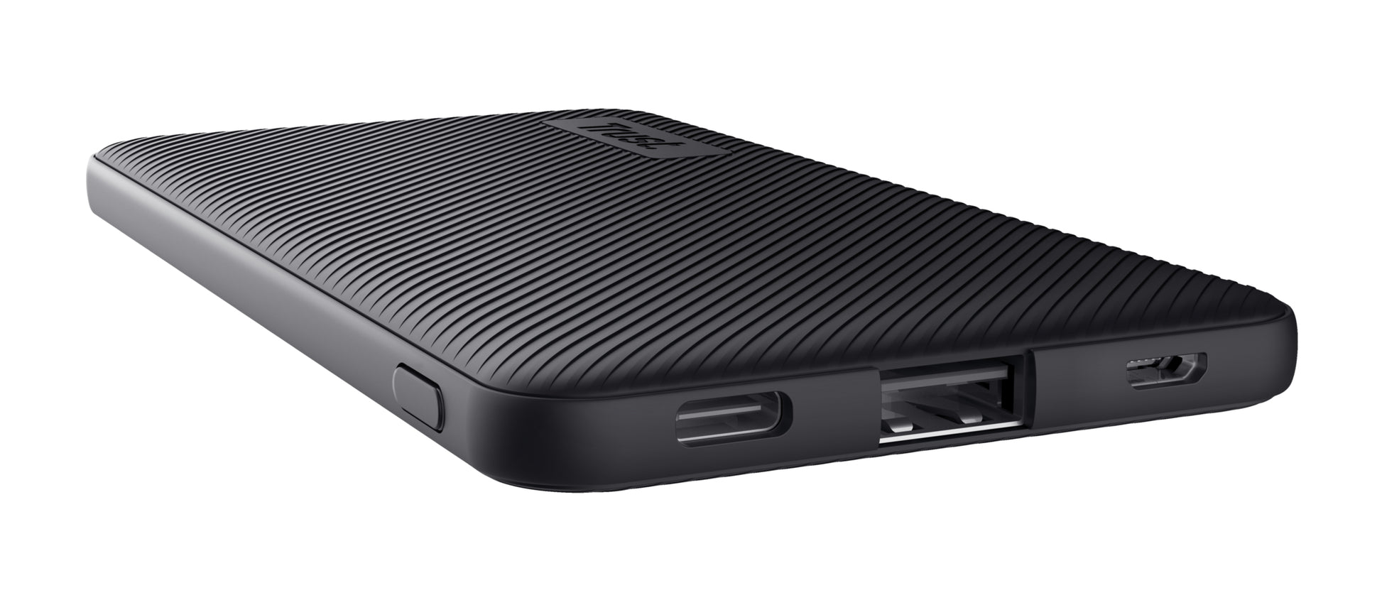 Trust Primo Powerbank 5'000 mAh – 18,5 W PD, 1× USB-C, 1× USB-A, schwarz