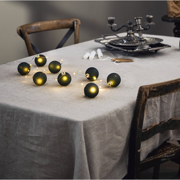 Star Trading Lichterkette Bliss – Starterset, 2,1 m, 0,25 W, 2500 K, grün/messing, Timer 6/18 h