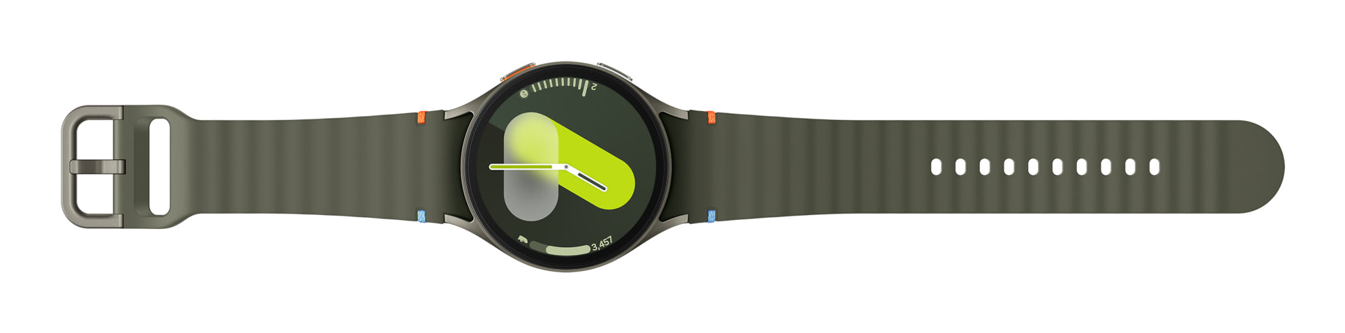 Samsung Galaxy Watch7 44 mm GPS + Cellular – Aluminium Grün, M/L, 50 m