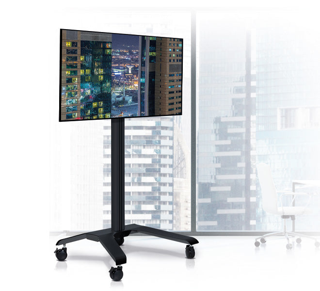 B-Tech BT8562/BB V2 – Displayständer, höhenverstellbar, bis 70", VESA 600×400, bis 70 kg, schwarz