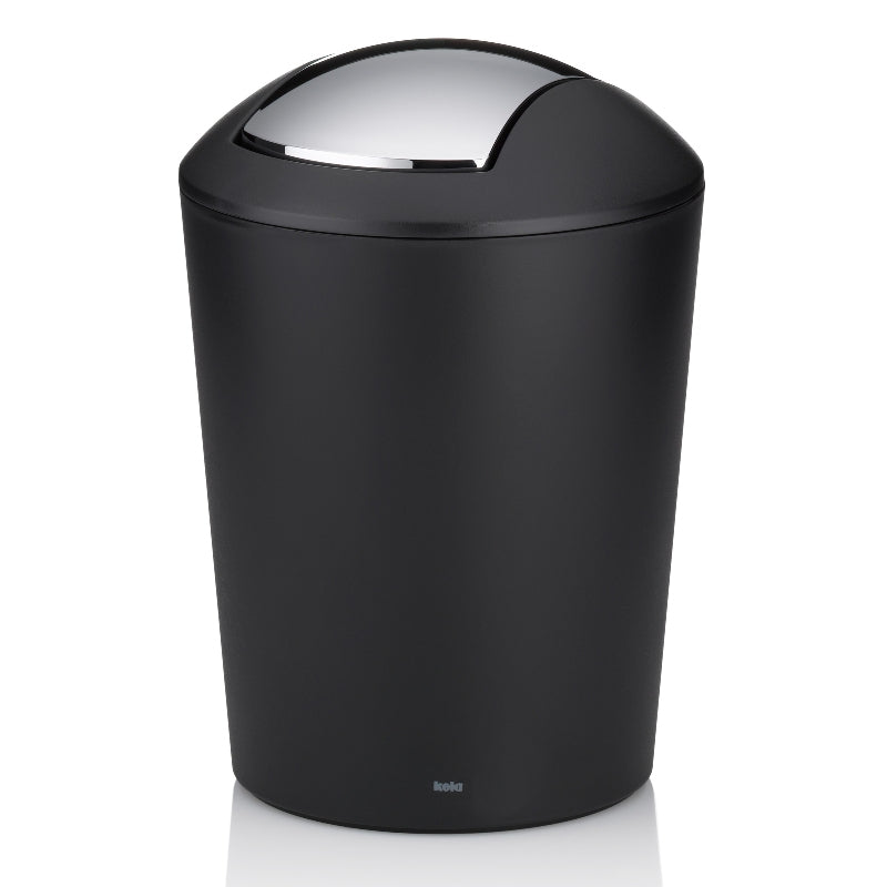 Kela Kosmetikeimer Marta – 1,7 l – Kunststoff, rund – schwarz