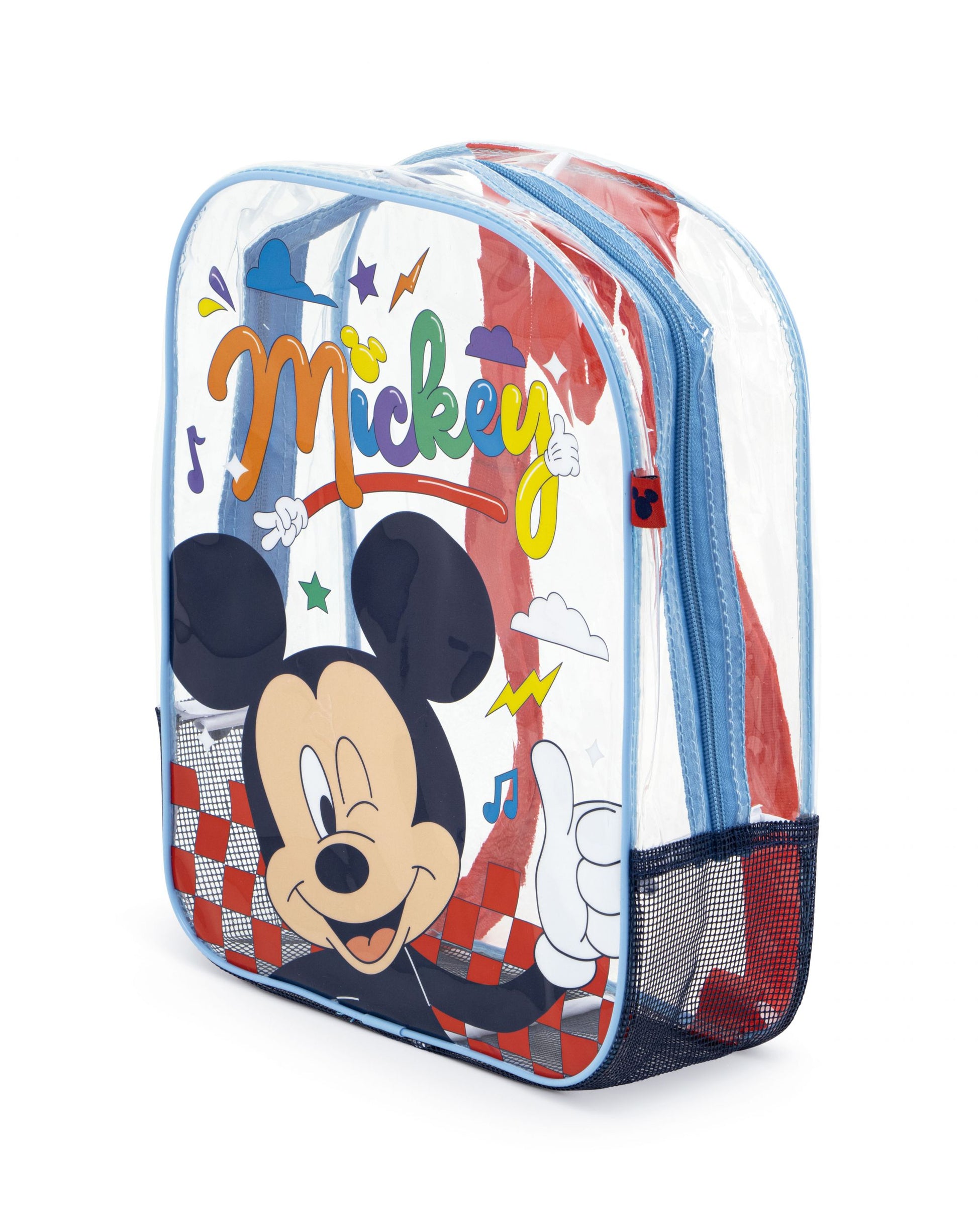 Arditex Kindergartenrucksack WD17120 – 1,7 l, Polyester/PVC – Transparent, Mickey Mouse, 310 × 230 × 250 mm