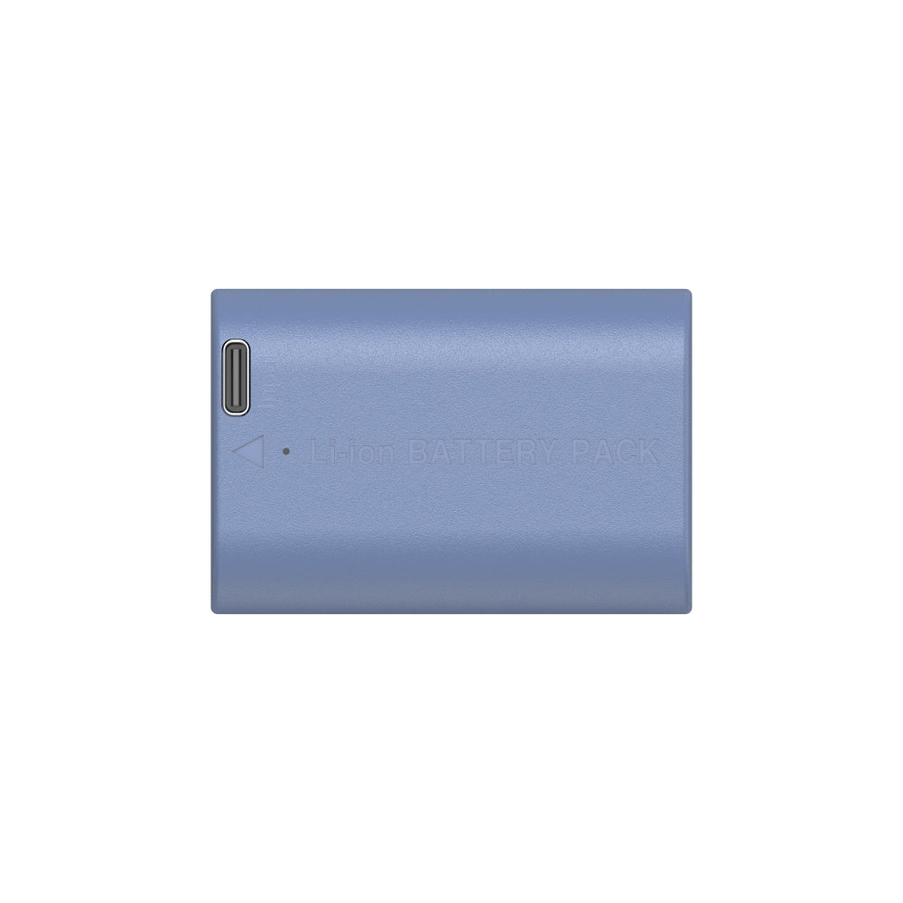 SmallRig LP-E6NH USB-C Akku – 2400 mAh, 7,2 V, 17,28 Wh – für Canon EOS R5, R6, 5D Mark IV und andere – Blau