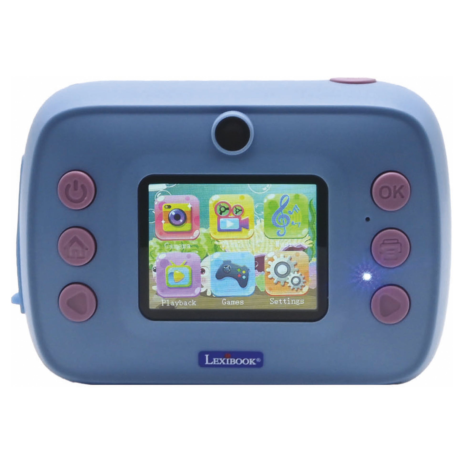 Lexibook STITCH Sofortdruckkamera – 12 MP, 8 GB Speicher, SD bis 32 GB, Akku 5 h – ab 4 J. – mehrfarbig