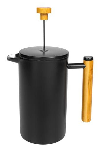 Furber. Furber French Press / Kaffeebereiter – 0,4 l, 3 Tassen, Edelstahl/Bambus