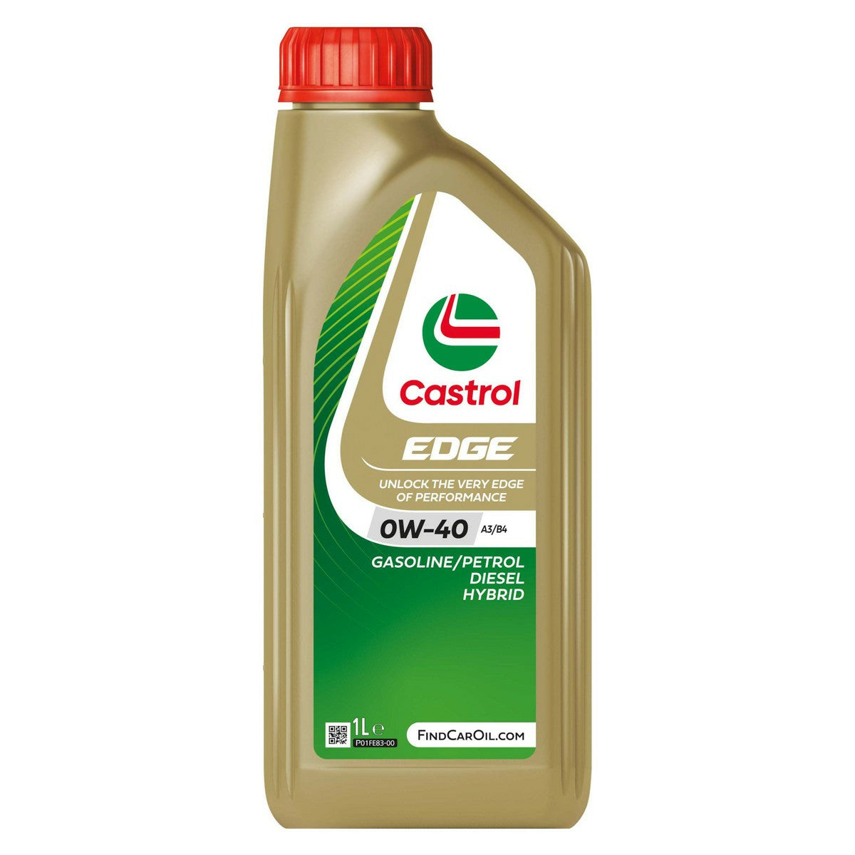 Castrol EDGE Motoröl 0W-40 – für Personenwagen (Diesel & Benzin) – 1 l – ACEA A3/B4