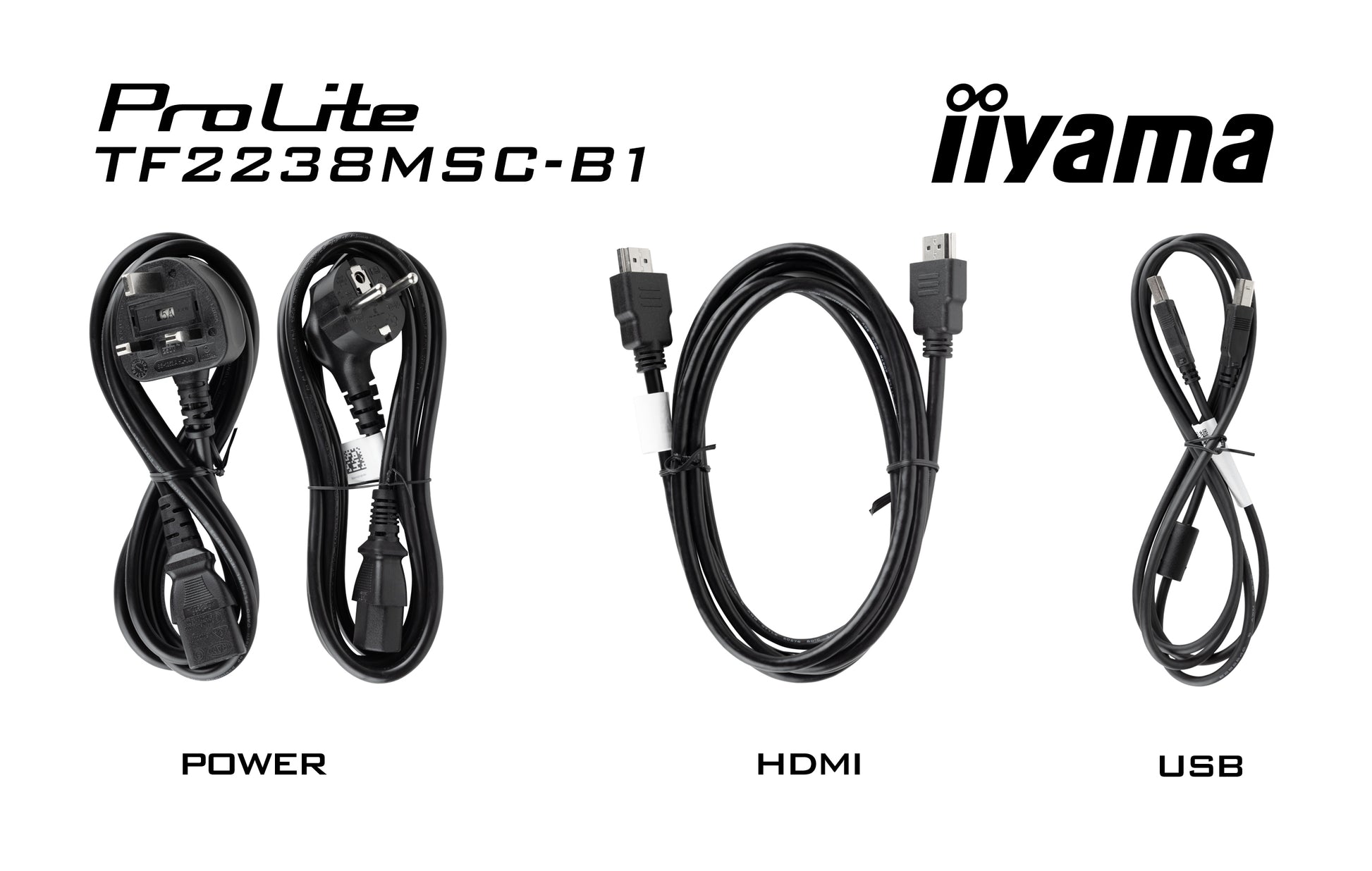 iiyama TF2238MSC-B1 – Touch-Monitor 21,0" – 1920 × 1080 (Full HD), IPS, PCAP 10-Punkt, HDMI/DP