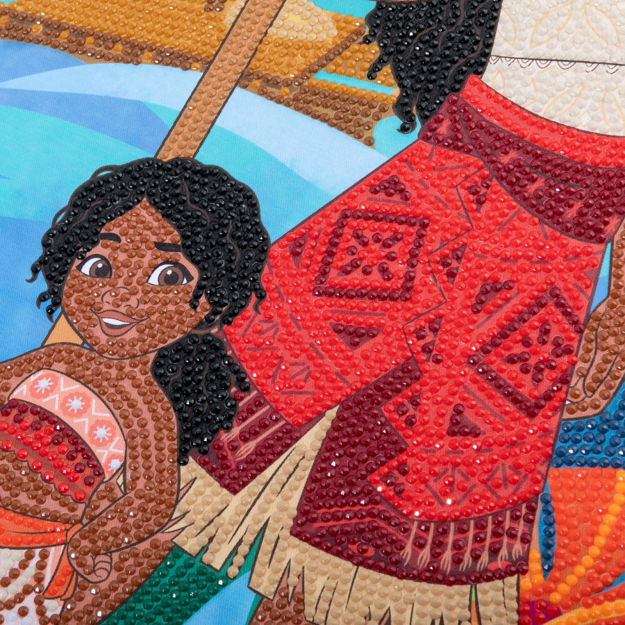 CRAFT Buddy Crystal Art Scroll – Diamond Painting Set – Moana – 40 × 50 cm – ab 8 Jahren