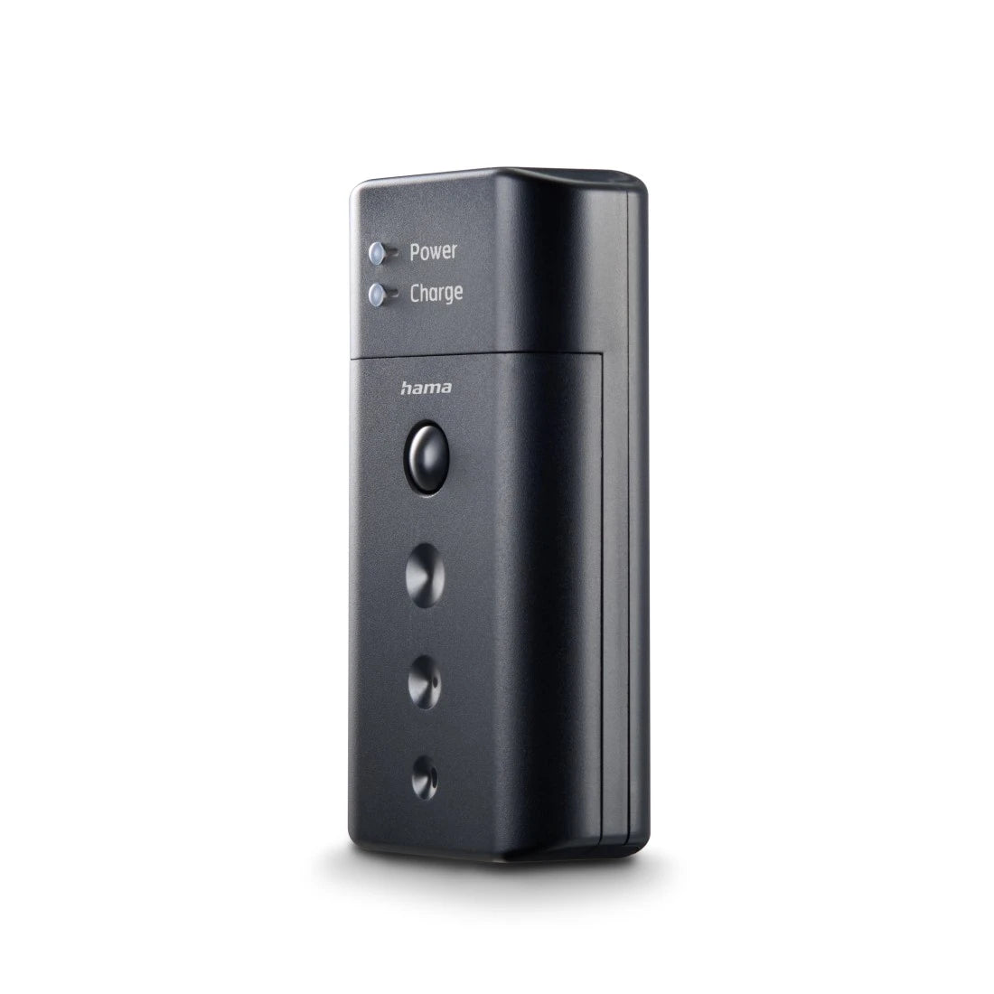 Hama Delta Travel Akkulader – für AA, AAA, Li-Ion und andere – 2-fach, USB, 2,4 A – Schwarz