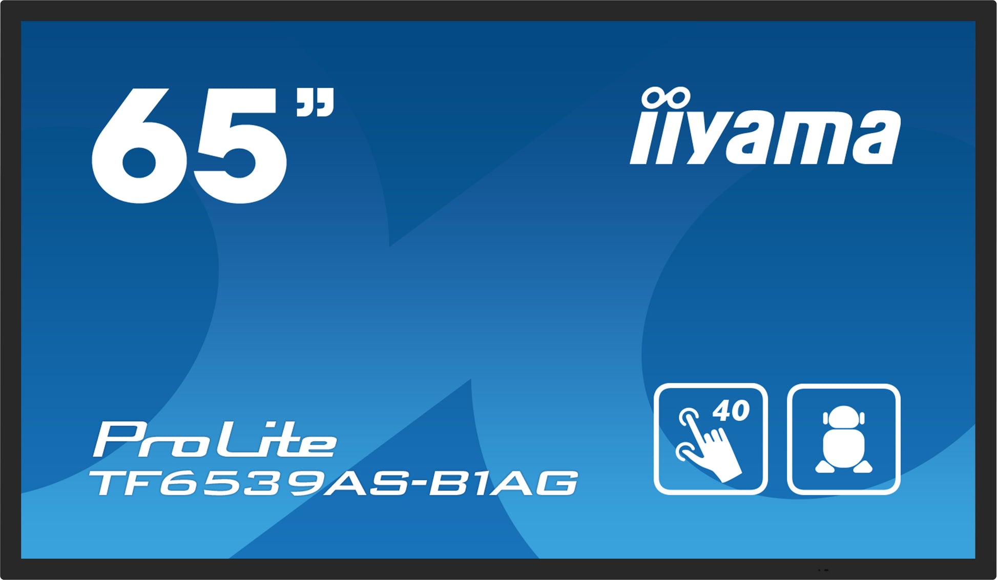 iiyama TF6539AS-B1AG 64,5" – 4K UHD, Touch, Android, 24/7, 500 cd/m²