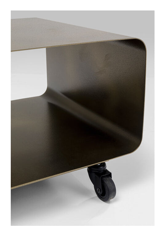 KARE Lounge TV-Möbel M – 90 × 42 × 30 cm, rechteckig – Stahl – braun
