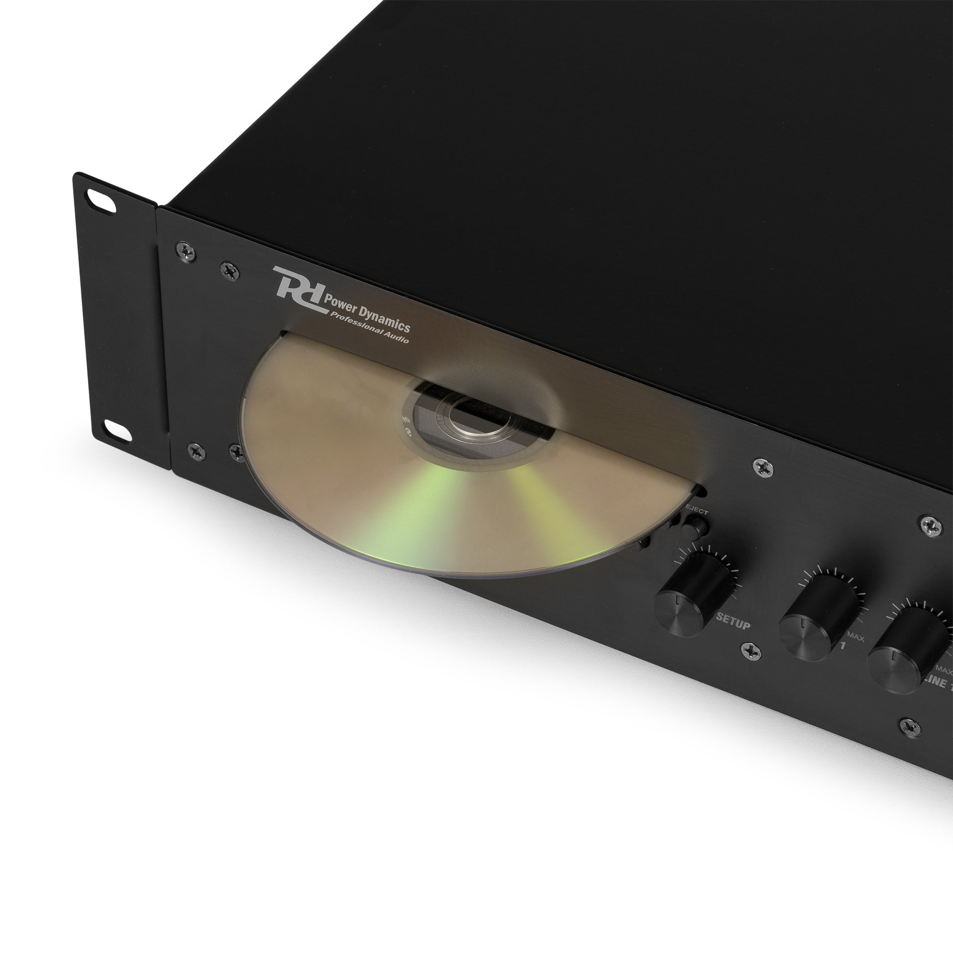 Power Dynamics PRC120 – Stereo-Vollverstärker, 120 W (8 Ω), RCA- & Mikrofoneingang, Schwarz